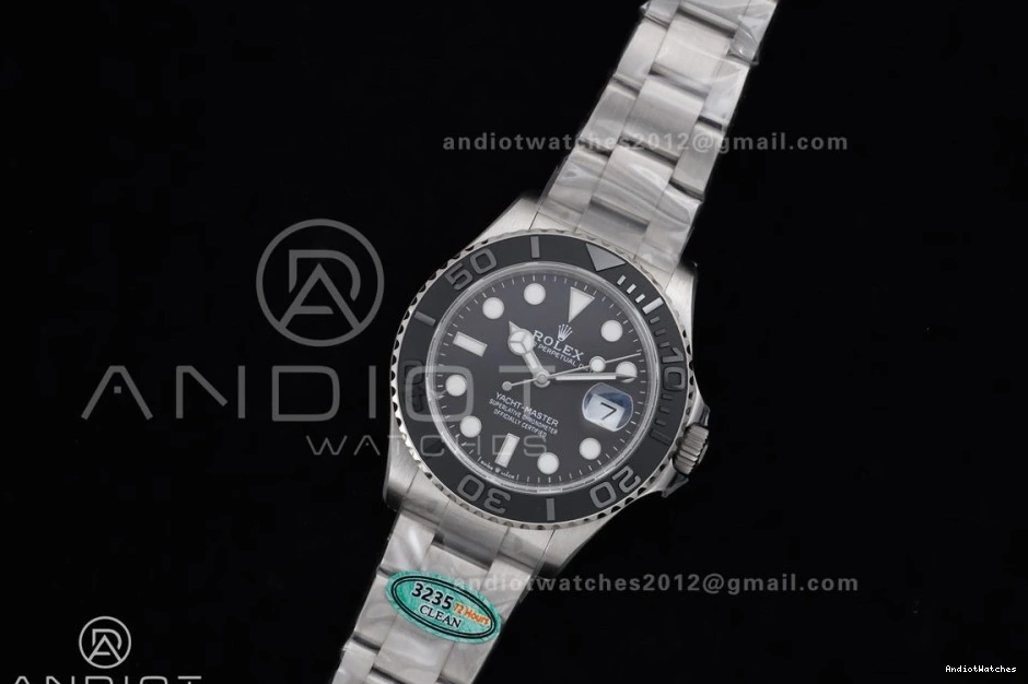 Yacht-Master Bracelet Titanium SH Edition 1:1 EyeCatching On Titanium Black Dial Best 226627 Clean 1206 1006